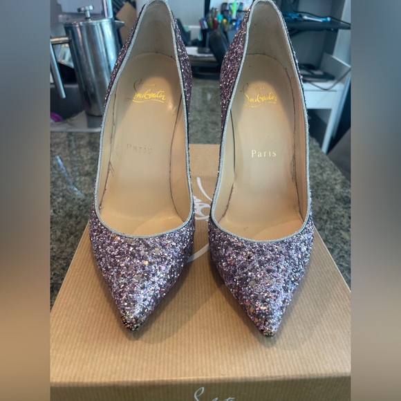 Christian Louboutin glitter Pigalle Follies 100 - Picture 5 of 6